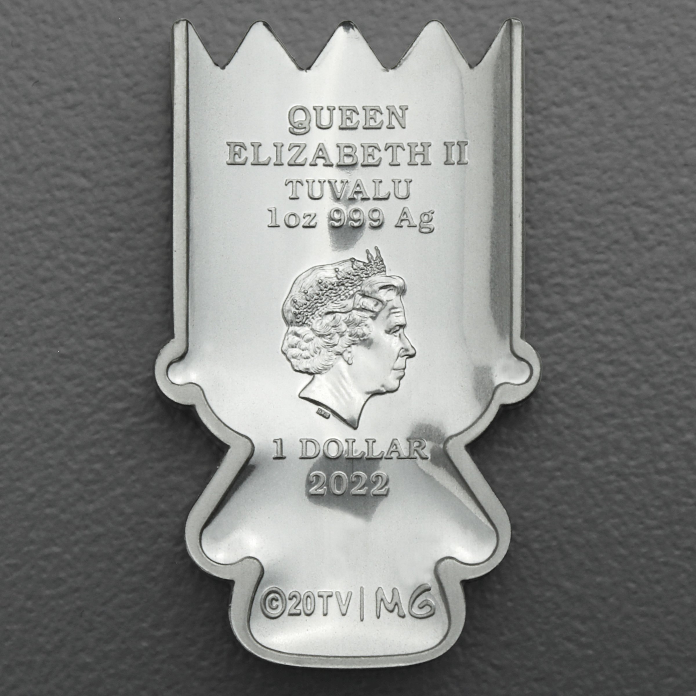 Silbermünze 1oz "Bart Simpson" 2022 (koloriert) Minted Mini – The Simpsons (Tuvalu) - Detailansicht 1