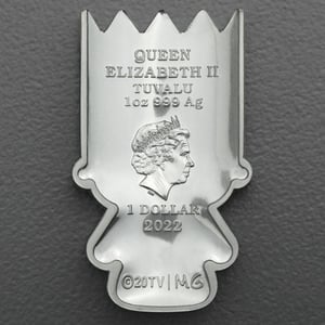 Silbermünze 1oz "Bart Simpson" 2022 (koloriert) Minted Mini – The Simpsons (Tuvalu) - Miniaturansicht 2