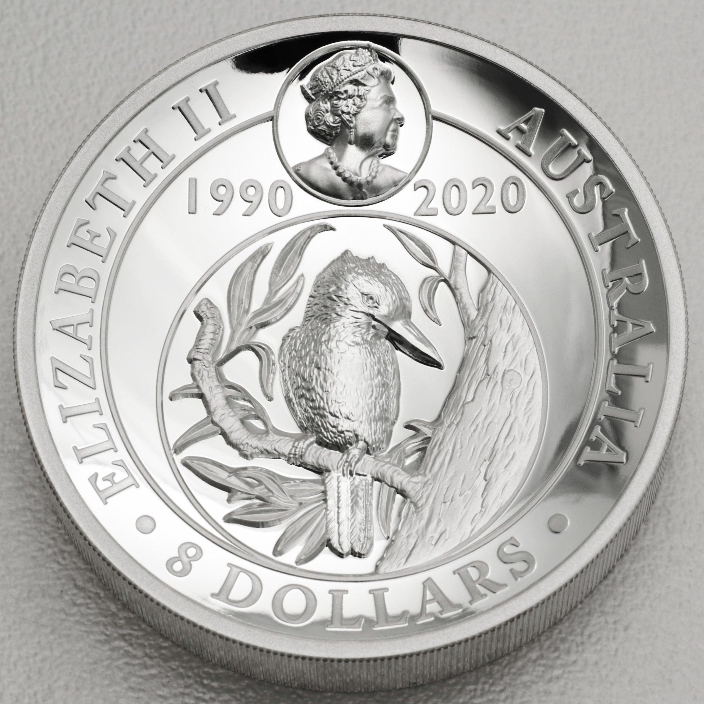 Silbermünze 5oz "Kookaburra" 2020 (PP/HR/verg.) (Australien) - Detailansicht 1