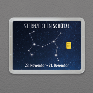 Goldbarren 0,5g "Sternzeichen: Schütze" (Flip) - Hauptansicht