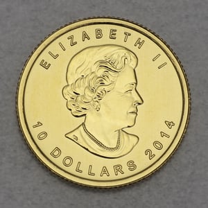Goldmünze 1/4oz "Polarfuchs" 2014 (Kanada) - Miniaturansicht 2