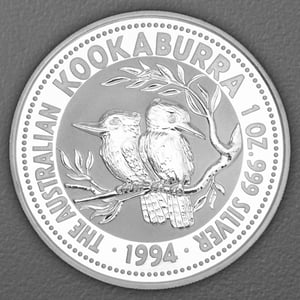 Silbermünze 1oz "Kookaburra" 1994 (Australien) - Hauptansicht