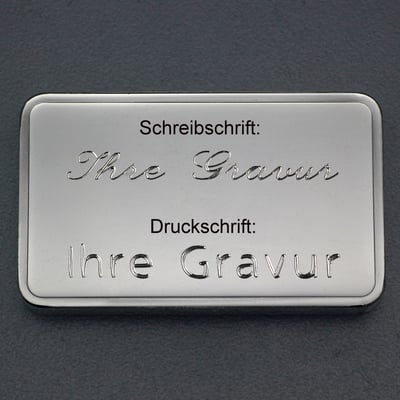 Silberbarren 1oz "Lorbeerkranz" gravierbar Recyclingsilber - Miniaturansicht 4