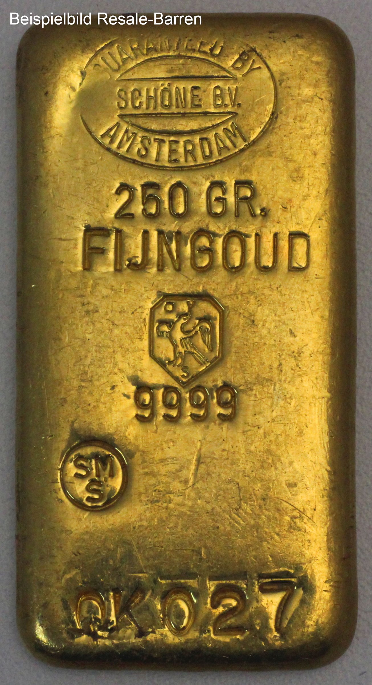 Goldbarren 250g "Resale" (div. Hersteller) - Detailansicht 1