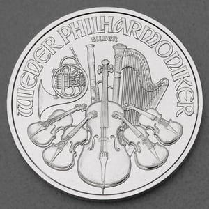 Silbermünze 20 x 1oz "Wiener Philharmoniker" verschiedene Jahrgänge Tube diff. (Österreich) - Miniaturansicht 2