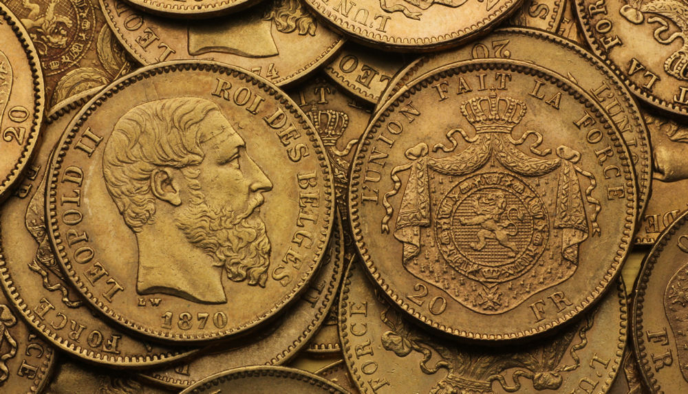 Goldmünze 20 Francs "Leopold II." (Belgien) - Detailansicht 2