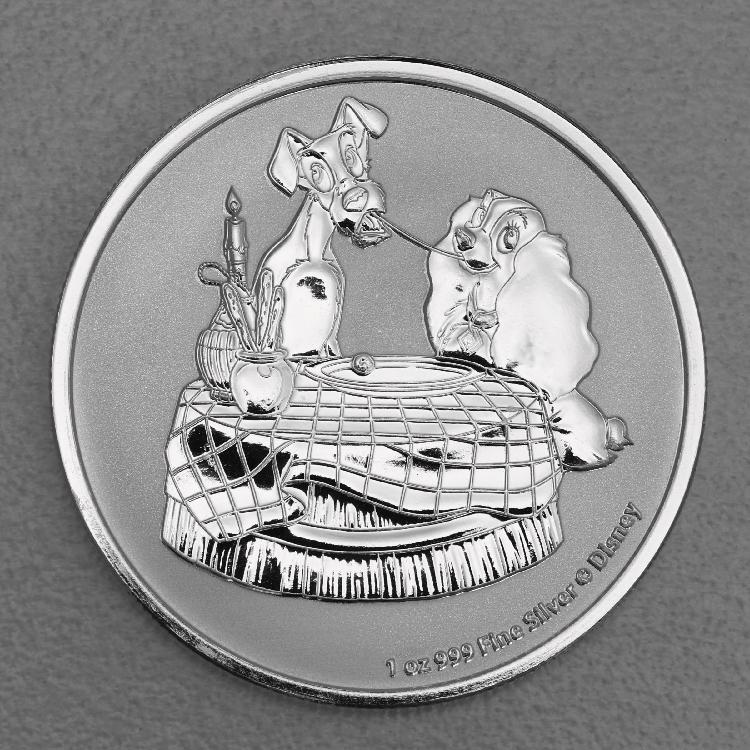 Silbermünze 1oz "Susi & Strolch" 2022 Disney (Niue) - Hauptansicht