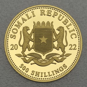 Goldmünze 1/2oz "Elefant" 2022 African Wildlife (Somalia) - Miniaturansicht 2