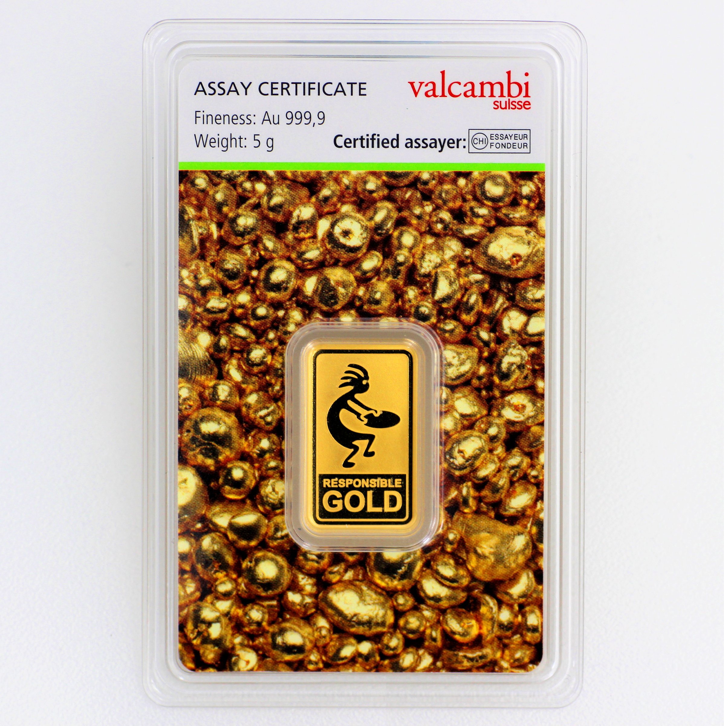 Goldbarren 5g "Auropelli" Responsible-Gold - Hauptansicht