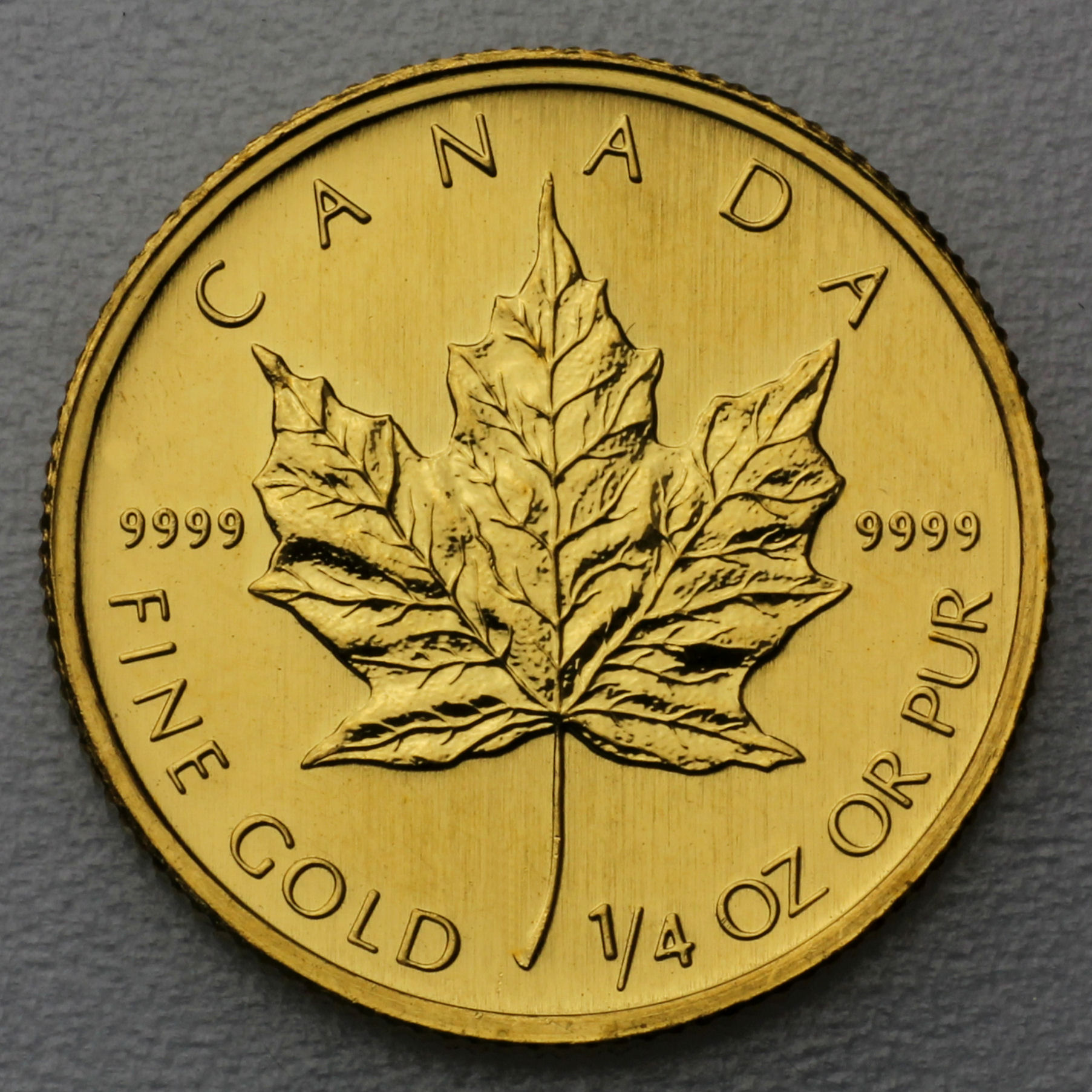 Goldmünze 1/4oz "Maple Leaf" verschiedene Jahrgänge (Kanada) - Hauptansicht