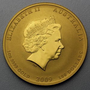 Goldmünze 1oz "Ochse" 2009 Lunar II – Year of the Ox (Australien) - Miniaturansicht 2