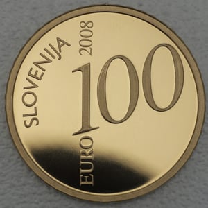 Goldmünze "100 Euro" 2008 Vodnik (Slowenien) - Miniaturansicht 2