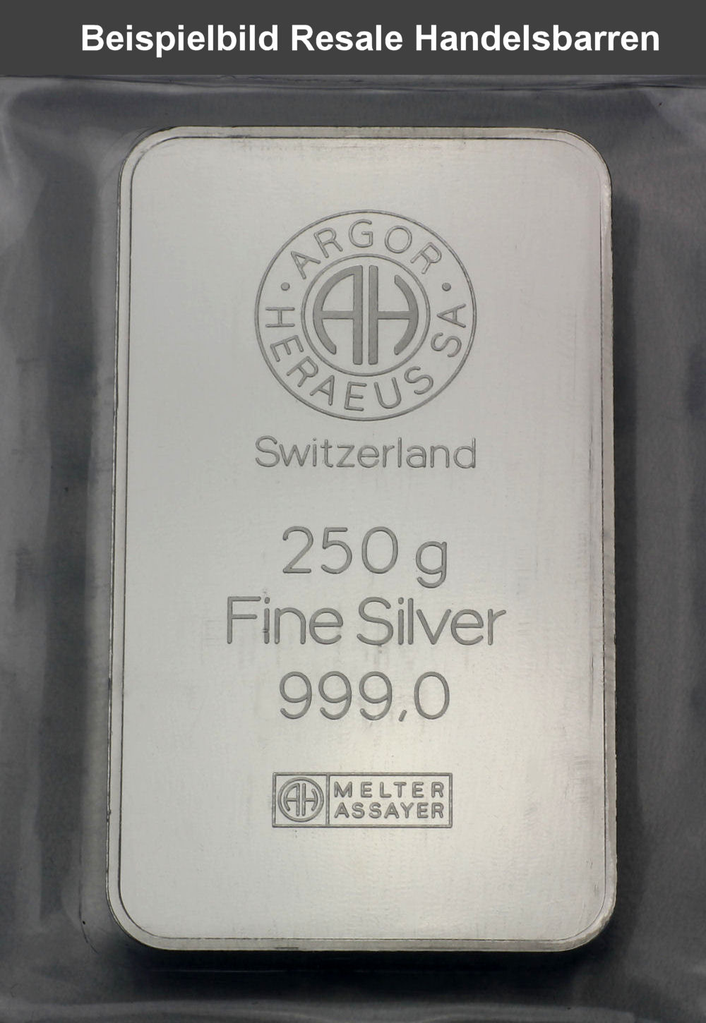 Silberbarren 250g (Resale) - Detailansicht 1