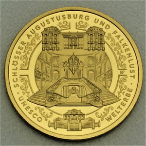 Goldmünze 100 Euro "Augustusburg" 2018 Unesco-Weltkulturerbe (Deutschland) - Hauptansicht