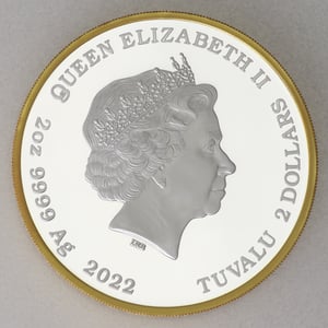 Silbermünze 2oz "James Bond 007" 2022 (PP/vergol.) 60 Years of James Bond (Tuvalu) - Miniaturansicht 2