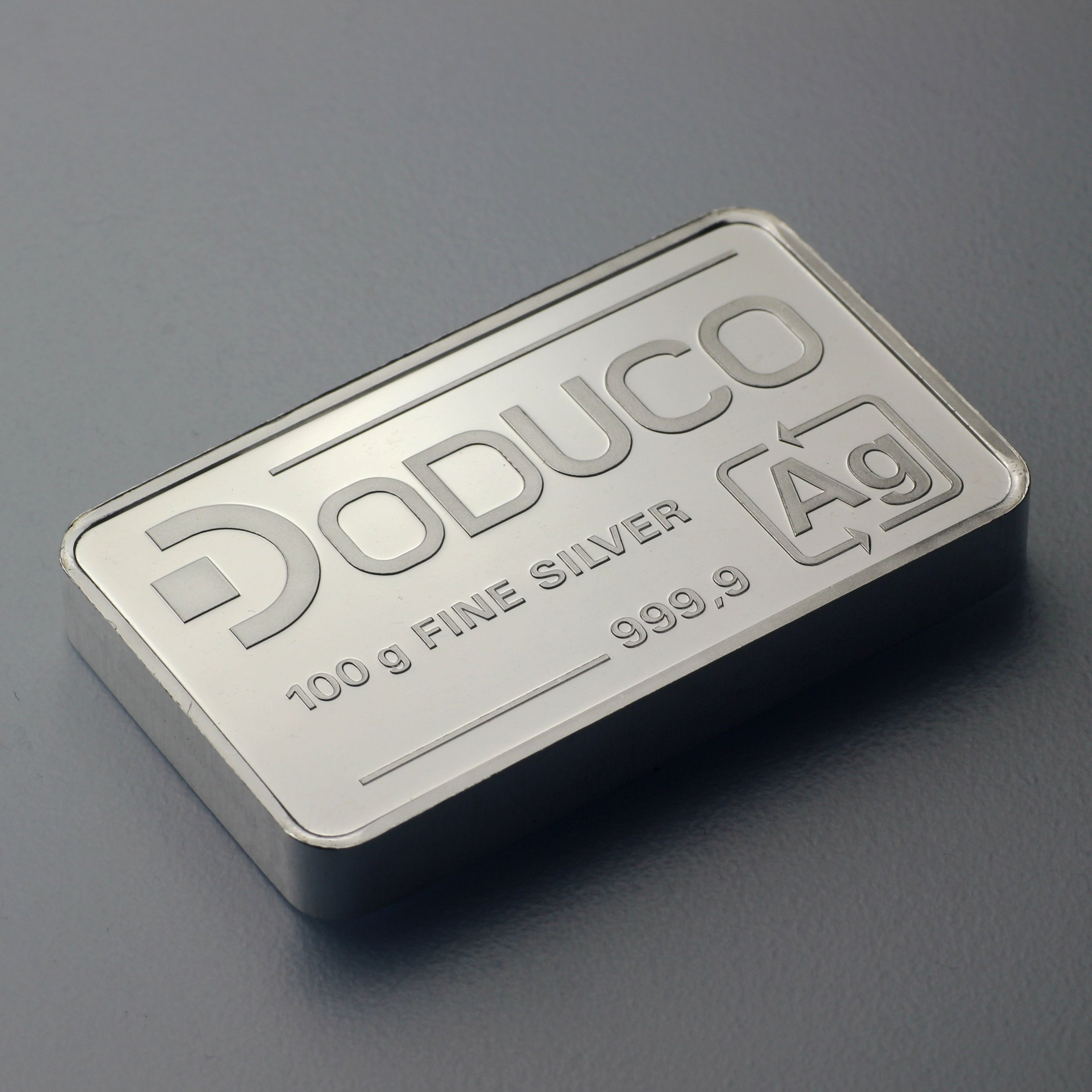 Silberbarren 100g Doduco in Kapsel - Detailansicht 5