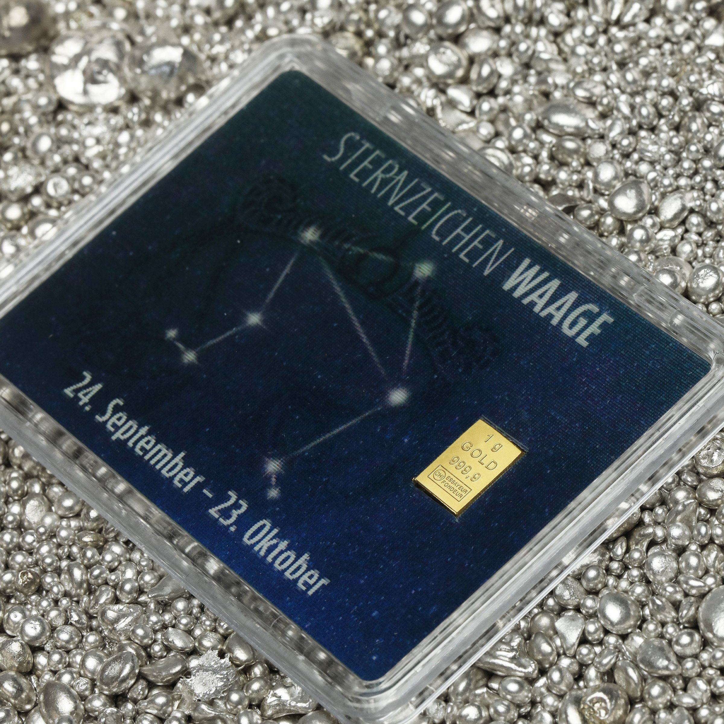 Goldbarren 1g "Sternzeichen: Waage" (Flip) - Detailansicht 5