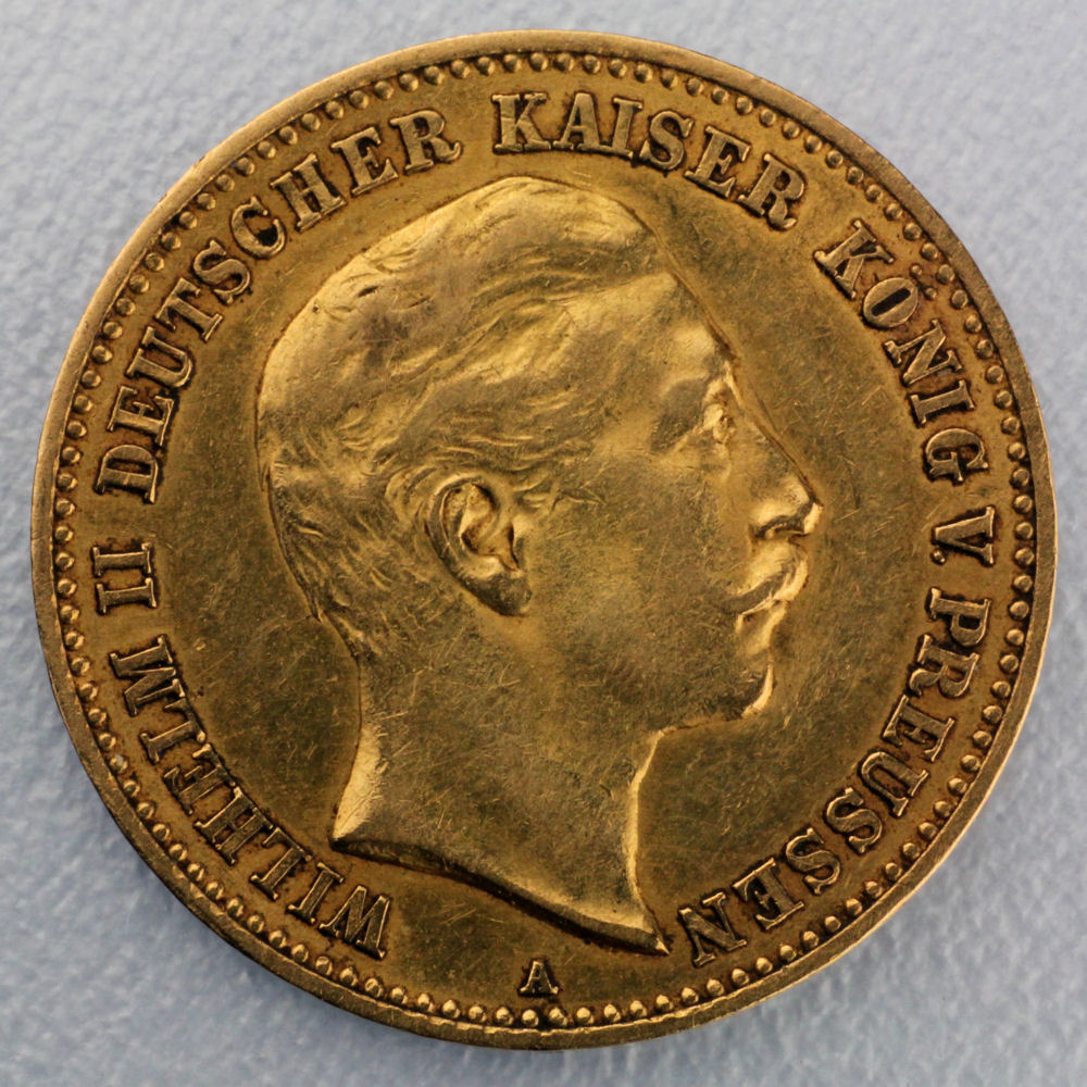 Goldmünze 10 Mark "Wilhelm II." (Preußen) - Hauptansicht