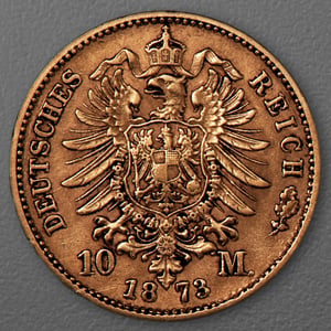 Goldmünze 10 Mark "Wilhelm I." 1873-C J.242 (Preußen) - Miniaturansicht 2