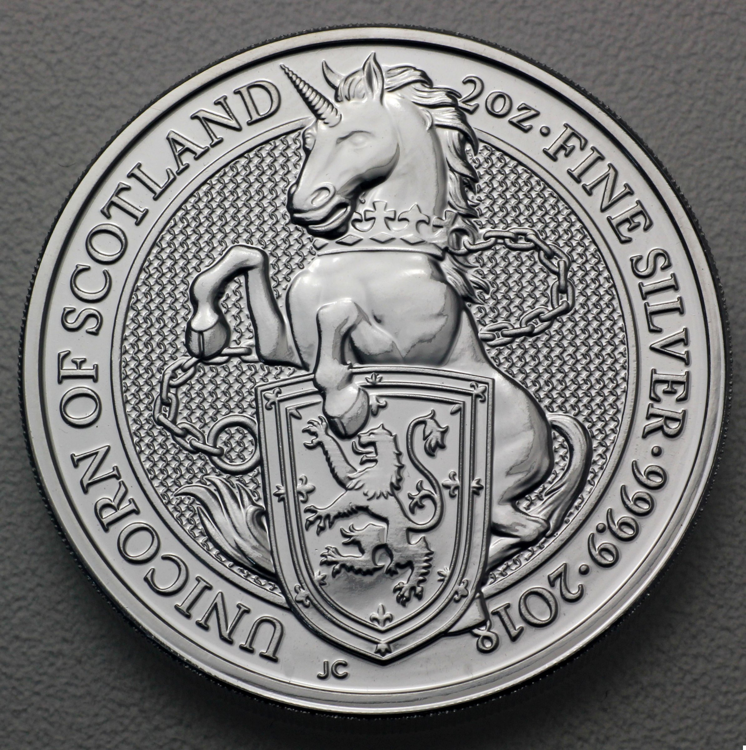 Silbermünze 2oz "Unicorn of Scotland" 2018 The Queen s Beasts (Großbritannien) - Hauptansicht