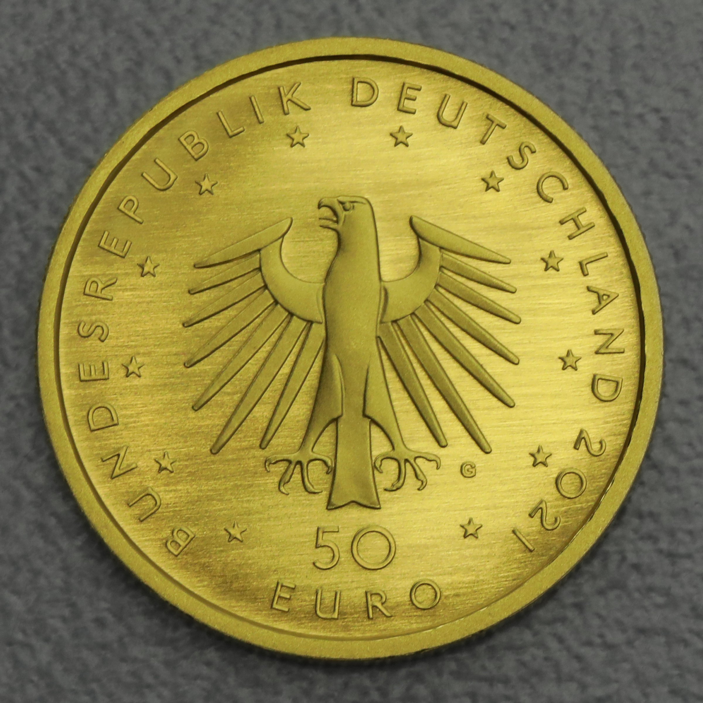 Goldmünze 50 Euro "Pauke" 2021 Musikinstrumente (Deutschland) - Detailansicht 1