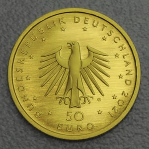 Goldmünze 50 Euro "Pauke" 2021 Musikinstrumente (Deutschland) - Miniaturansicht 2