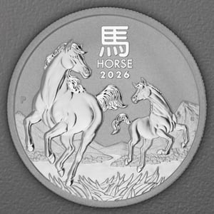 Silbermünze 1/2oz "Pferd" 2026 Lunar III – Year of the Horse 19% (Australien) - Hauptansicht