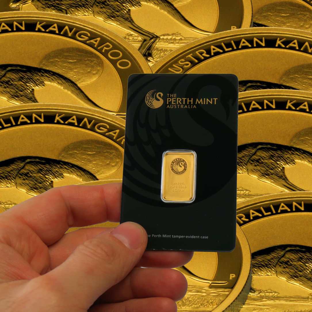 Goldbarren 5g THE PERTH MINT "Känguru" - Detailansicht 4