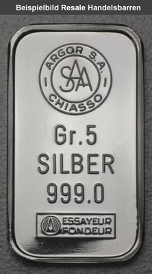 Silberbarren 5g (Resale) - Miniaturansicht 2