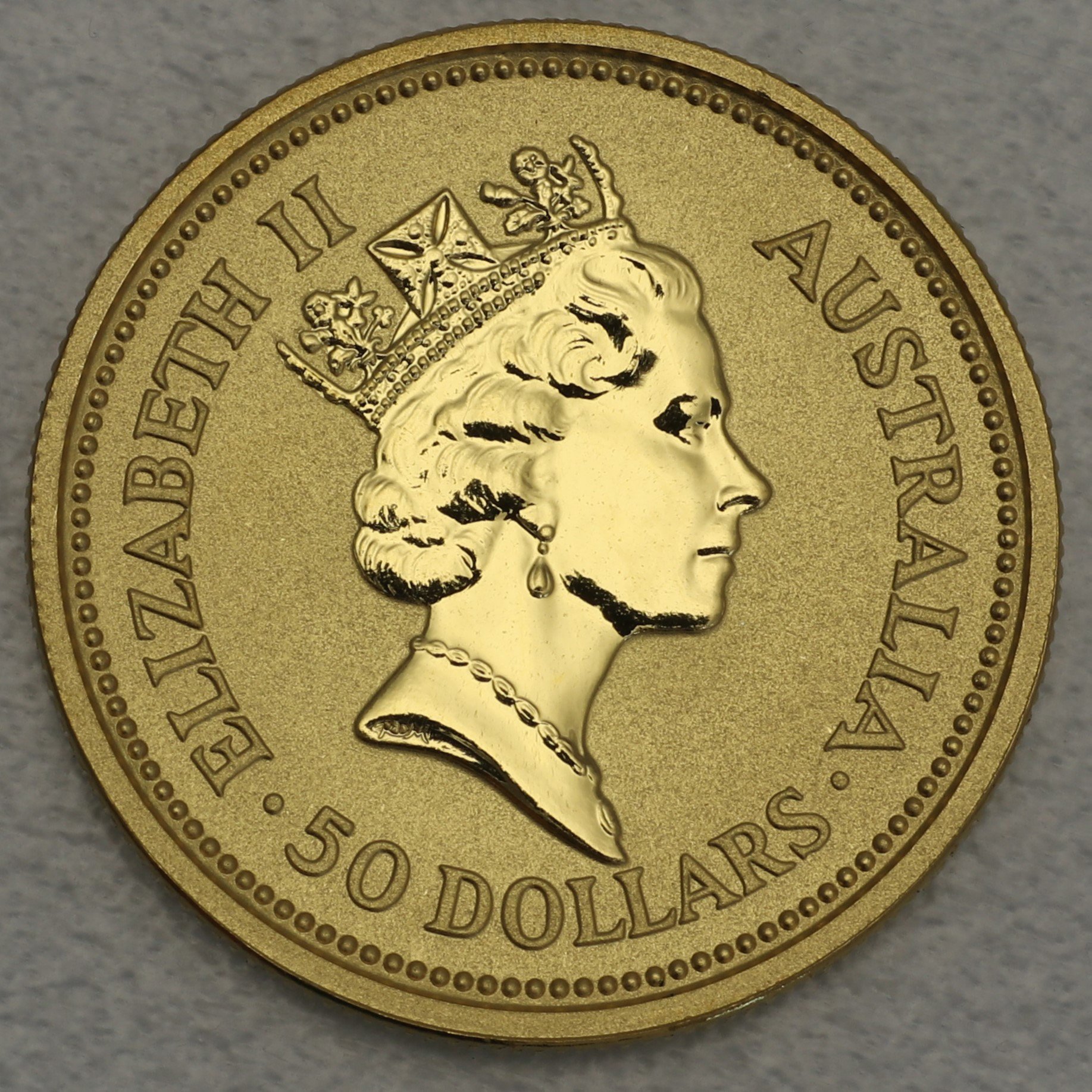 Goldmünze 1/2oz "Känguru" 1992 Australian Nugget (Australien) - Detailansicht 1