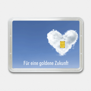 Goldbarren 0,5g "Goldene Zukunft" (Flip) - Hauptansicht