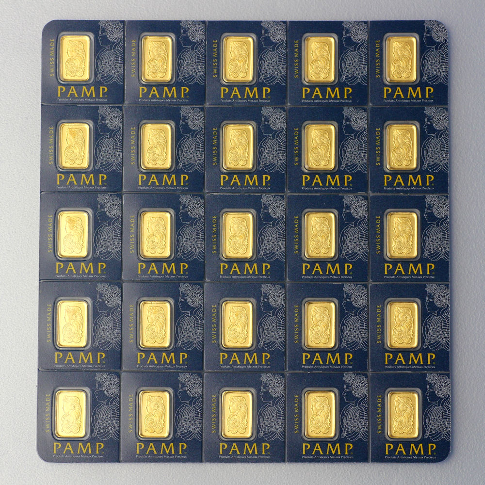 Goldbarren "Multigram" (25x 1g Gold) PAMP - Hauptansicht
