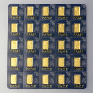 Goldbarren "Multigram" (25x 1g Gold) PAMP - Miniaturansicht 1