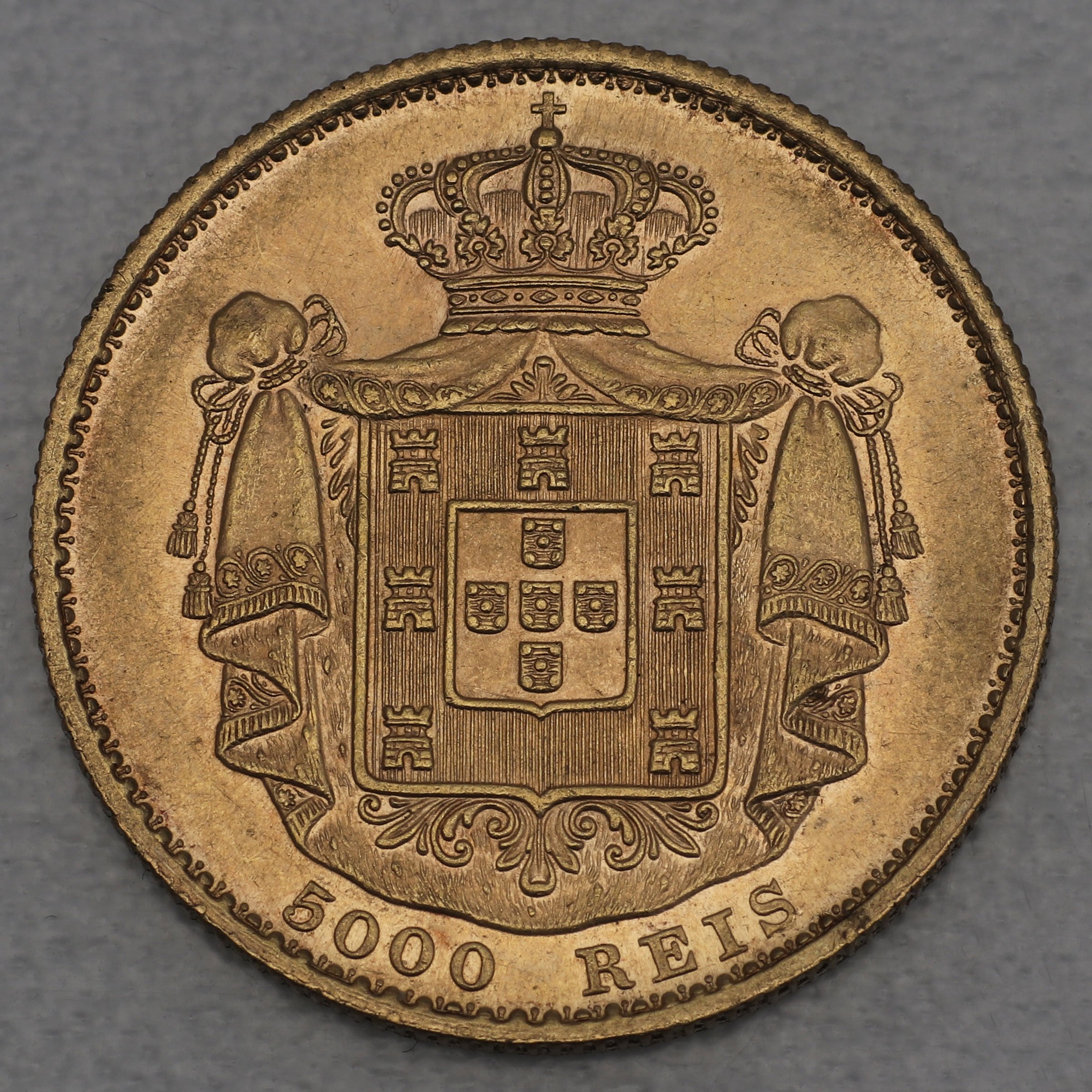 Goldmünze 5000 Reis 1860-1889 (Portugal) - Detailansicht 1