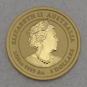 Goldmünze 1/20oz "Ochse" 2021 koloriert Lunar III – Year of the Ox (Australien) - Miniaturansicht 2