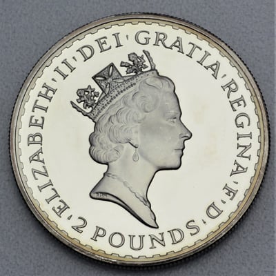 Silbermünze 1oz "Britannia" 1997 (Großbritannien) - Miniaturansicht 2