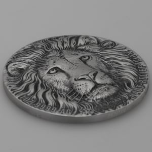 Silbermünze 1oz "Löwe" 2021 Antik Finish HR Big Five (Elfenbeinküste) - Miniaturansicht 3