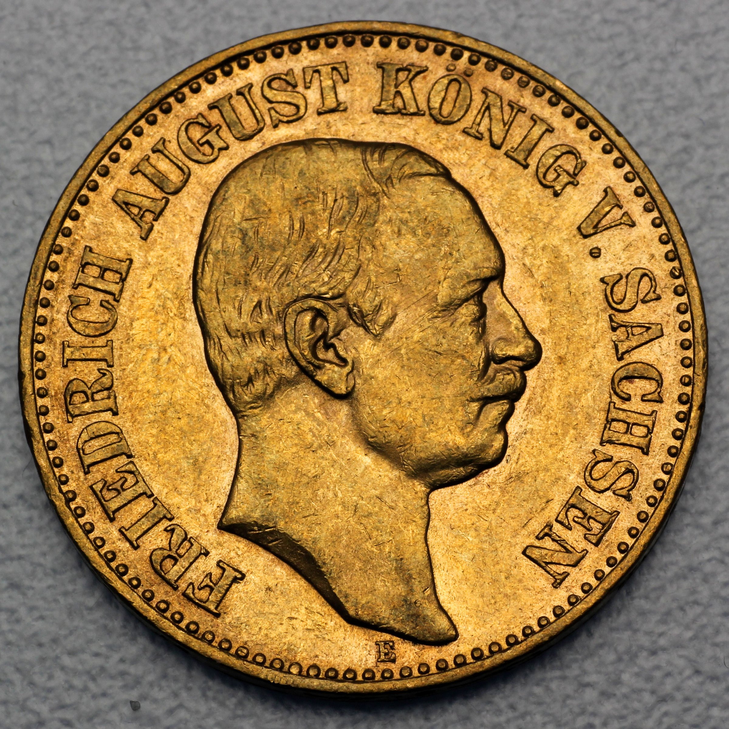 Goldmünze 20 Mark "Friedrich August" (Sachsen) - Hauptansicht