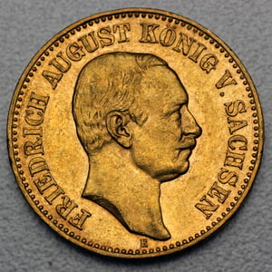 Goldmünze 20 Mark "Friedrich August" (Sachsen) - Hauptansicht
