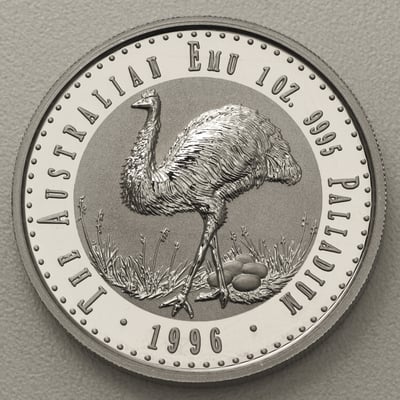 Palladiummünze 1oz "Emu" 1996 (Australien) - Miniaturansicht 1