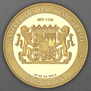 Gold 1/4oz "Schloss Neuschwanstein" 2026 Bayern Thaler (Deutschland) - Miniaturansicht 2