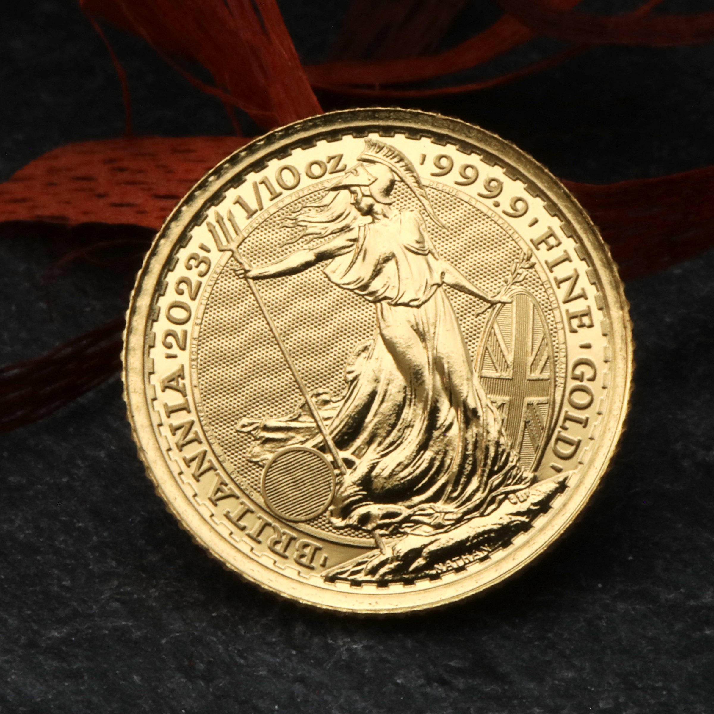 Goldmünze 1/10oz "Britannia" 2023 Elizabeth II. (Großbritannien) - Detailansicht 4