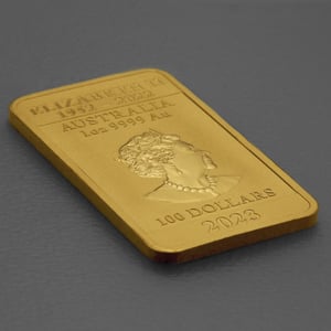 Gold Münzbarren 1oz "Rectangular Dragon" 2023 (Australien) - Miniaturansicht 4