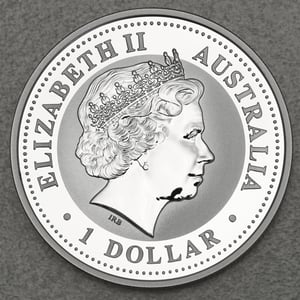 Silbermünze 1oz "Hund" 2006 Lunar I – Year of the Dog (Australien) - Miniaturansicht 2