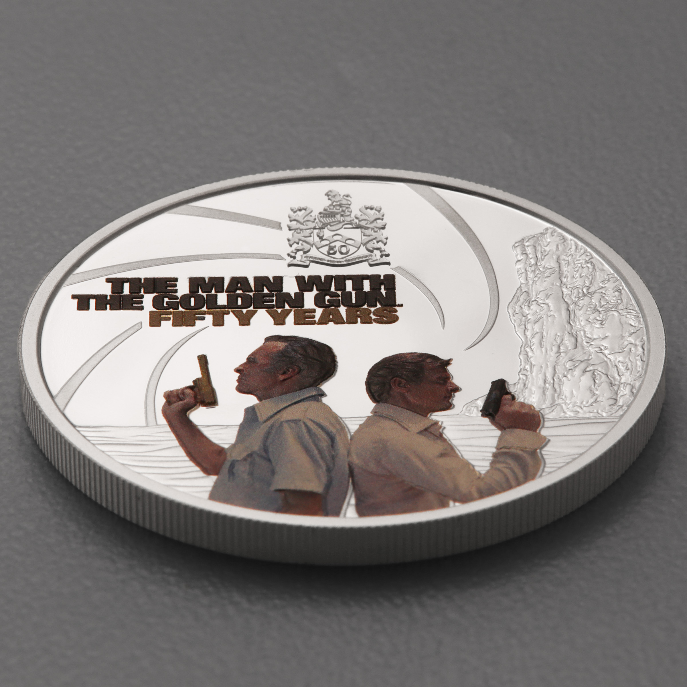 Silbermünze 1oz "Man with the Golden Gun" 2024 (PP/kol) James Bond (Tuvalu) - Detailansicht 2