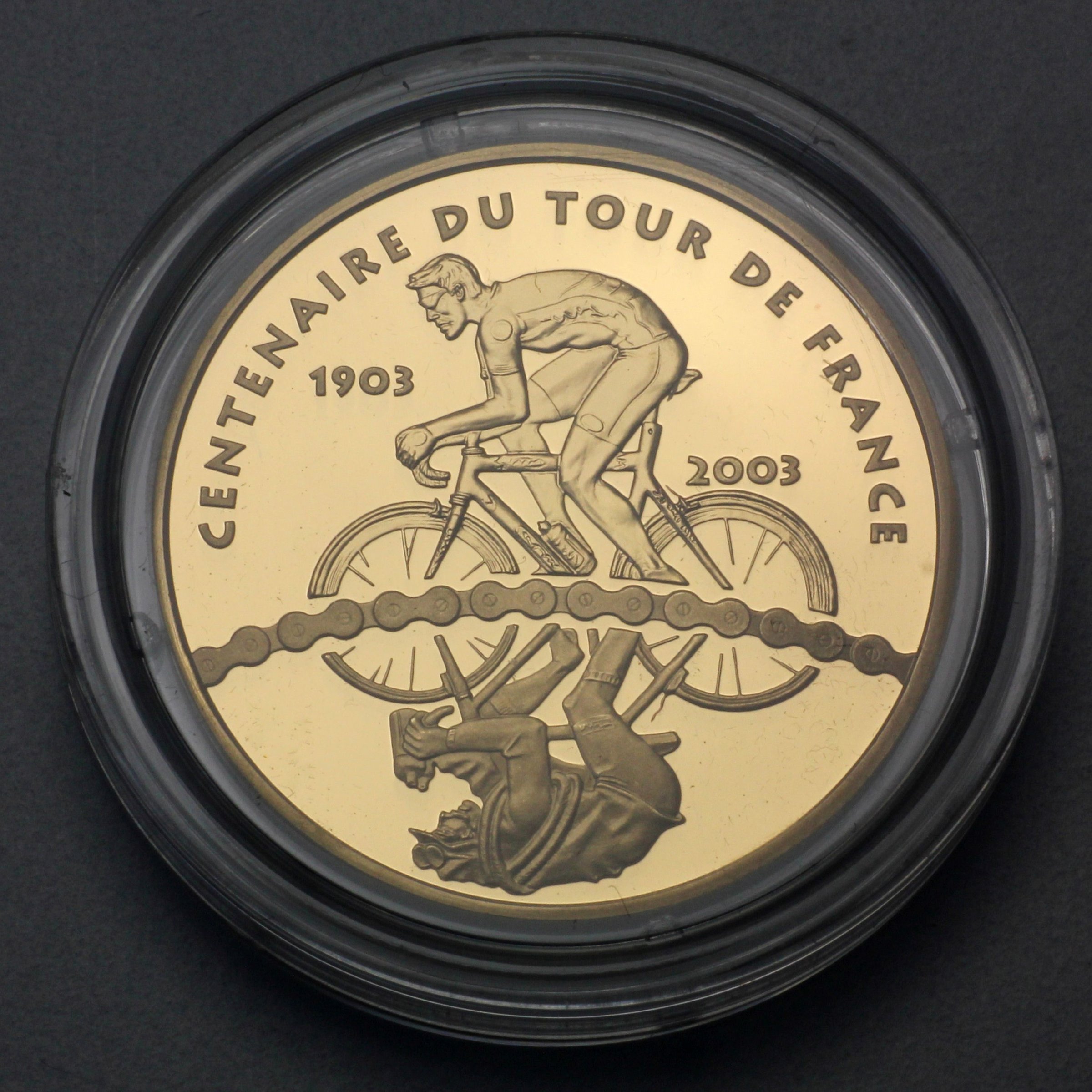 Goldmünze 20 Euro "Tour de France" 2003 100 Jahre Jubliäum (Frankreich) - Hauptansicht