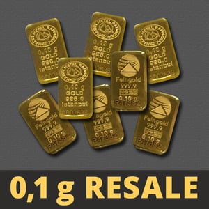 Goldbarren 0,1g "Resale" (div. Hersteller) - Hauptansicht