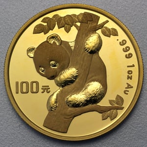 Goldmünze 1oz "Panda" 1996 (China) - Hauptansicht