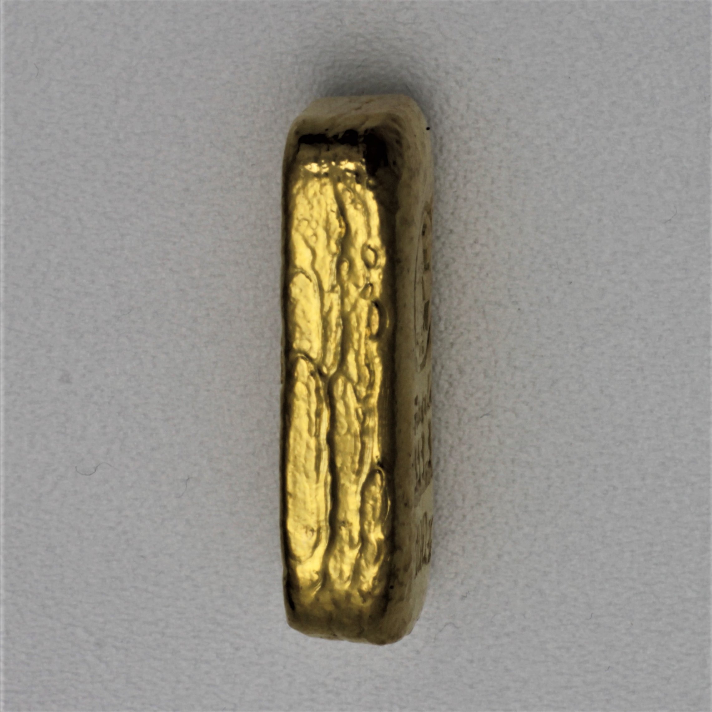 Goldbarren 100g H+M Original alter Gussbarren - Detailansicht 1