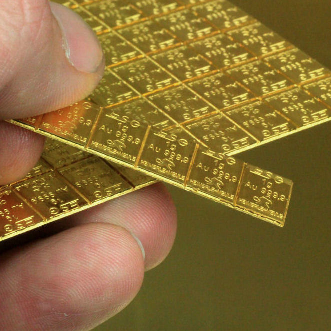 Goldtafel 100x 1g (Heimerle+Meule) - Detailansicht 2